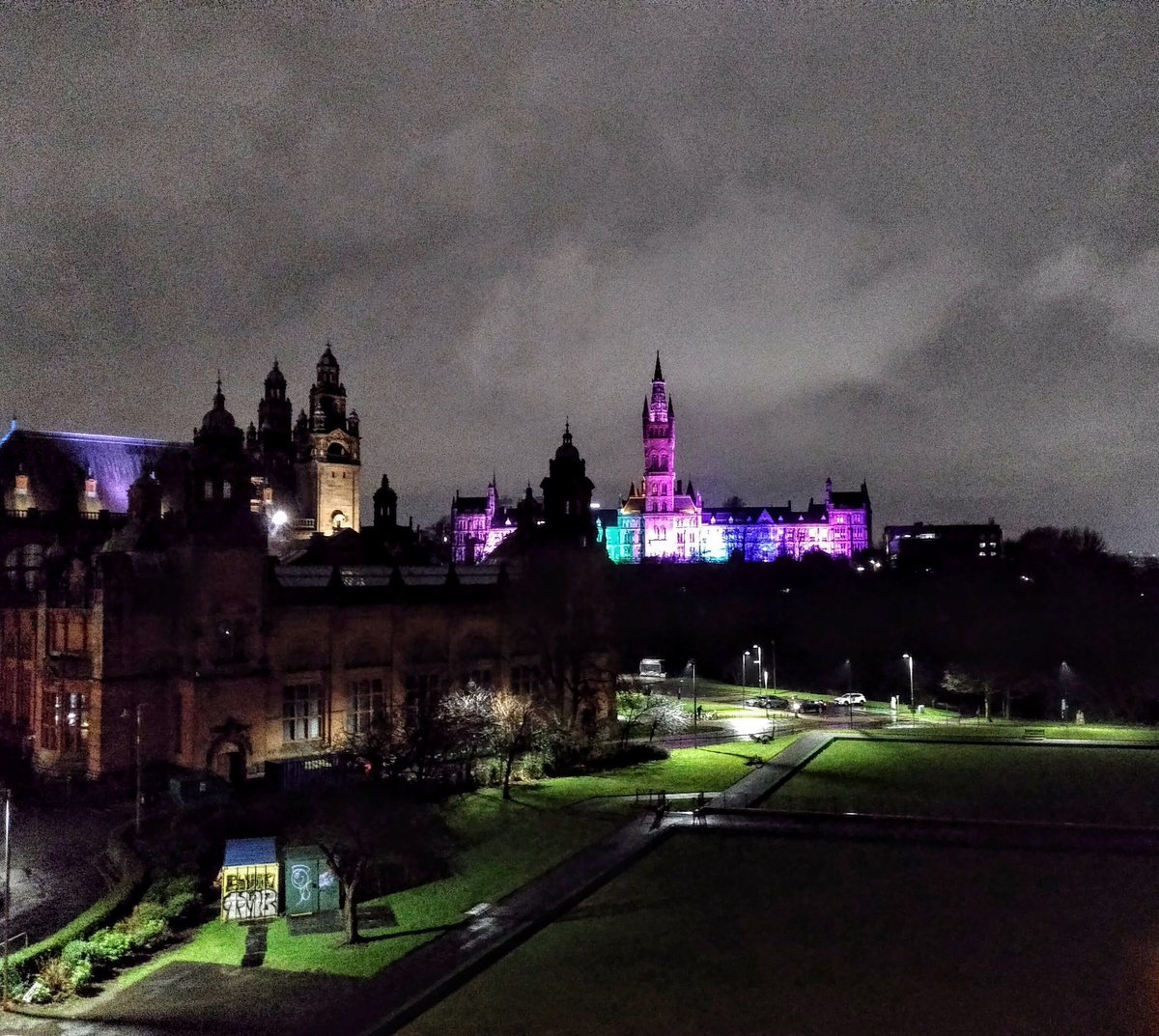 Glasgow by night