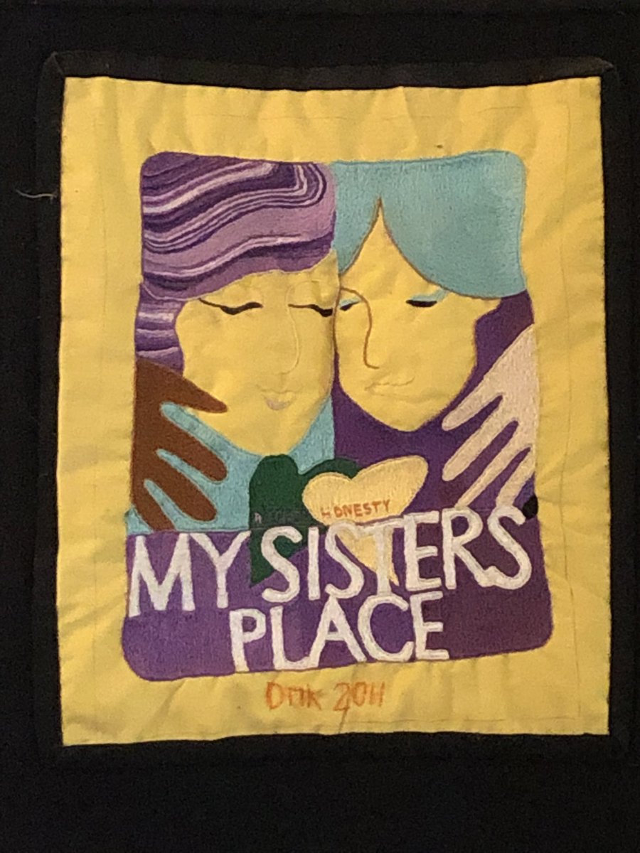 My Sisters’ Place will be closed today due to staff illness. We will reopen tomorrow at 9:30 am #ldnont @LdnHomeless @cmha_tv *Pictured here- beautiful embroidery art by Blue Sky Woman