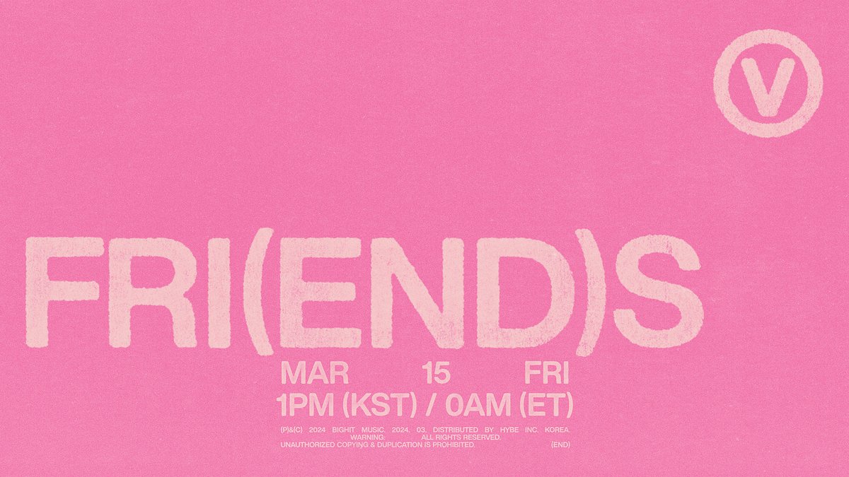 FRI(END)S BY V | TAEHYUNG IS COMING