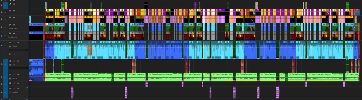 JonPaula's tweet photo. The #timeline for #JPMN 221 was a bit cleaner and correctly color-coded! But I still have a lot of work to do on updating the "template" version for 2024.
Lots of elements I've dropped over the years (remember audience comments?!) and new elements and transitions I've added. https://t.co/M03a9ykVVs