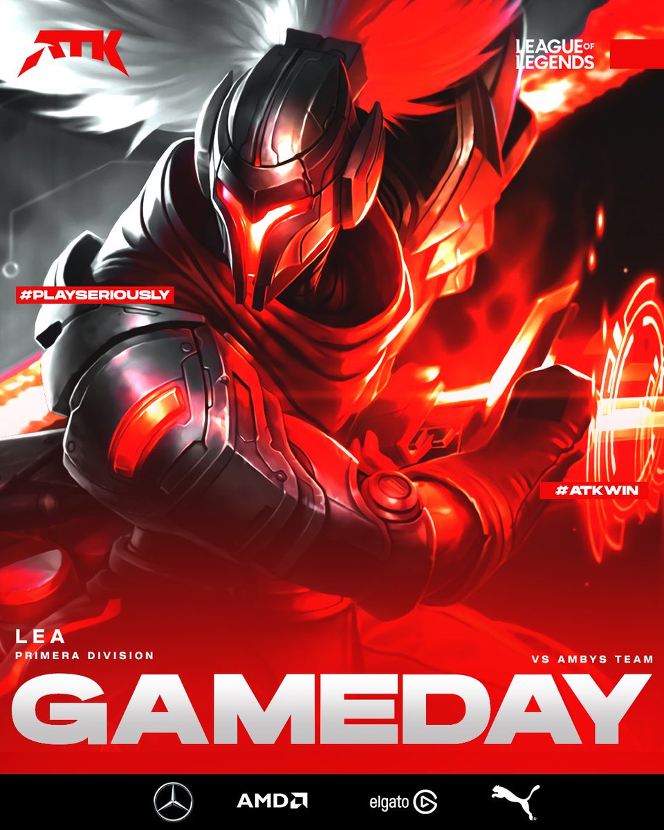 It’s yet another game day for our #leagueoflegends gents🔥

8 PM SAST | ATK vs Ambys Team | <a href="/AmbysTeam/">AMBYS TEAM</a> <a href="/LEAmateur_/">LEA</a>

⏰21:00 SAST
📺 twitch.tv/w2atv

GL HF Gents👊

#PlaySeriously