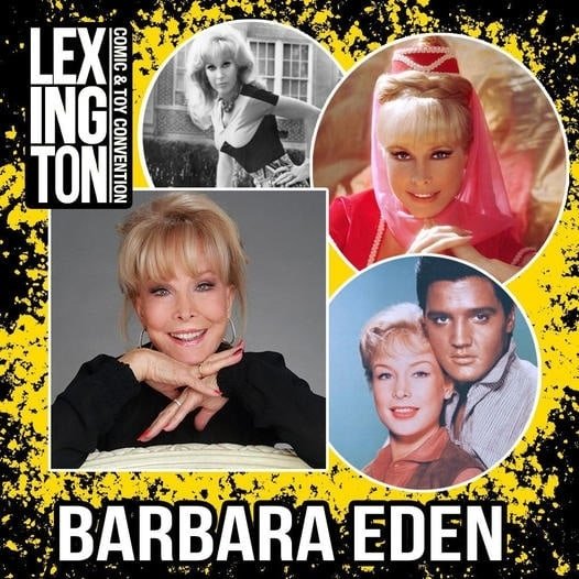 Barbara Eden (@barbara_eden) on Twitter photo Just a few days away from seeing all the smiling faces in Lexington Kentucky <a href="/lex_con/">Lexington Comic & Toy Convention</a> ! Will I see you there?! Me and my team can't wait for all the fun! XO -B Just a few days away from seeing all the smiling faces in Lexington Kentucky <a href="/lex_con/">Lexington Comic & Toy Convention</a> ! Will I see you there?! Me and my team can't wait for all the fun! XO -B