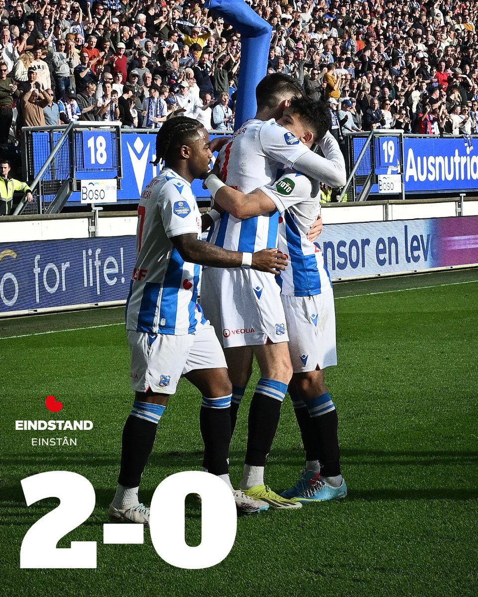 scHeerenveen's tweet image. ⏹ Trije punten!

#HEEPEC | 2-0