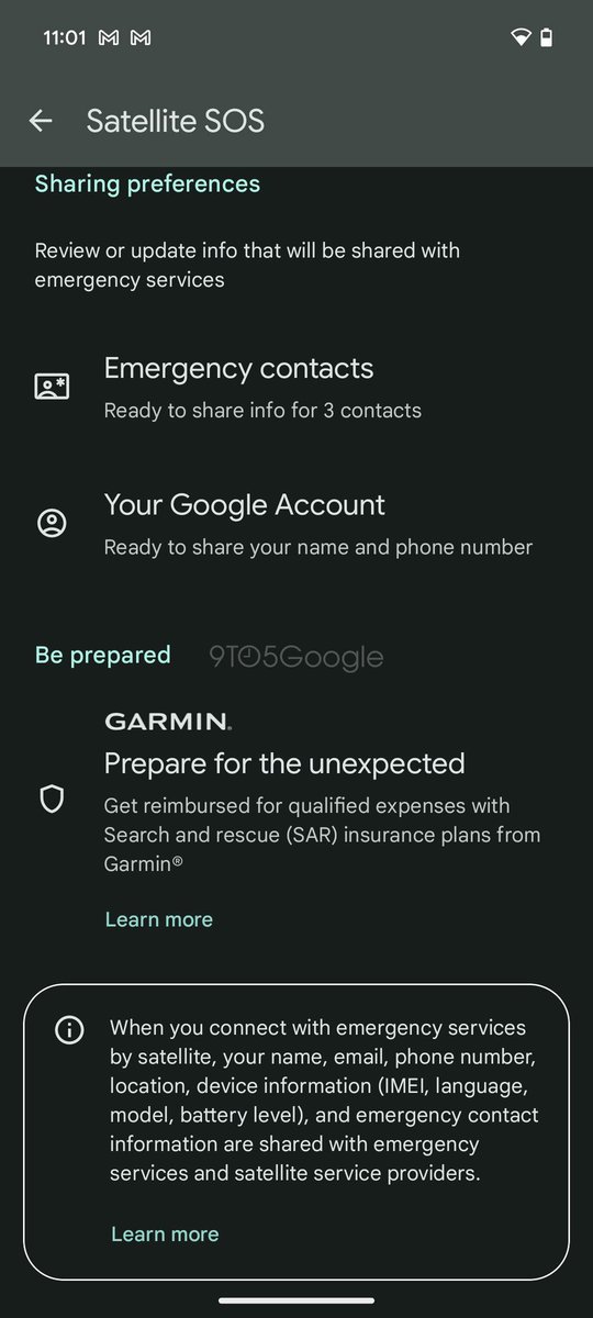 drbeel_techno's tweet image. #Google
ميزة رسائل الاستغاثة من خلال الأقمار الصناعية #SatelliteSOS قادمة قريبا لهواتف جوجل بكسل #GooglePixel