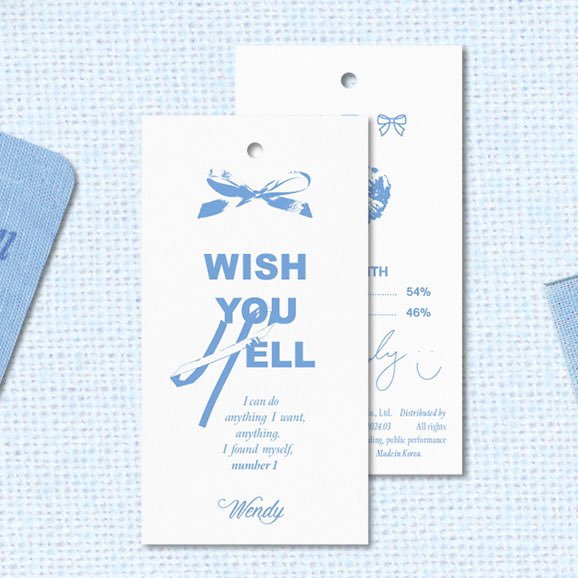 คำโปรยอัลบั้ม Wish You Hell 

"ฉันสามารถทำอะไรก็ได้ที่ฉันต้องการ ทุกอย่าง ฉันพบแล้วว่าตัวเองน่ะ ที่ 1 เลย"

โอเค นับเบอร์ 1 เวนดี้