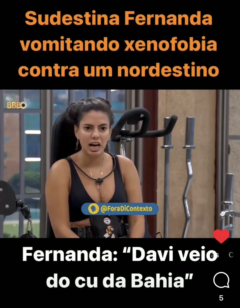 alexandrepsol's tweet photo. O BBB é um Centro de Referência em produção de racismo e xenofobia. https://t.co/rC7qK4XpaF