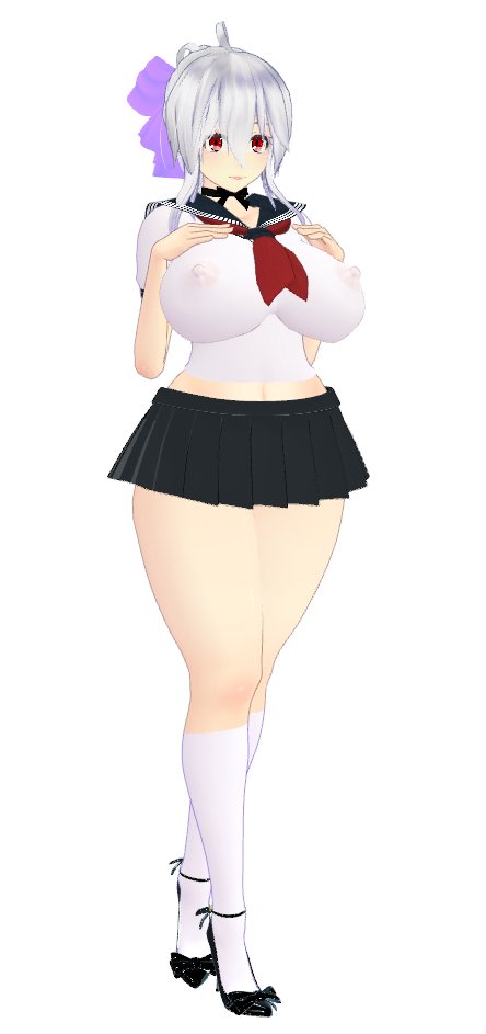 #むちむちなハクさんシリーズ #MMD そろそろ寝る準備するか～ 