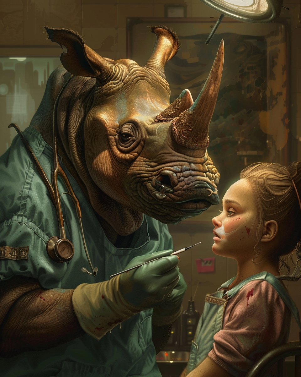 dsa157's tweet image. Rhinoplasty Surgeon
#animalswithjobs #aiartdailytheme #aiartcommunity #midjourney
instagram.com/p/C4Dq8lNPGRR/…