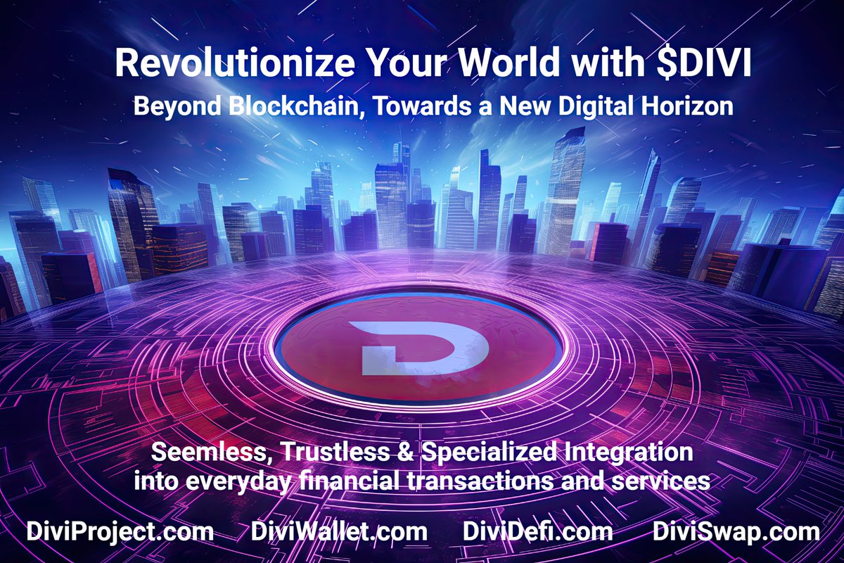 #WEB4 <a href="/DiviProject/">Divi Project</a> @DiviWallet
diviproject.org/divi-lite-paper
#Altcoins #Bitcoin #Crypto
