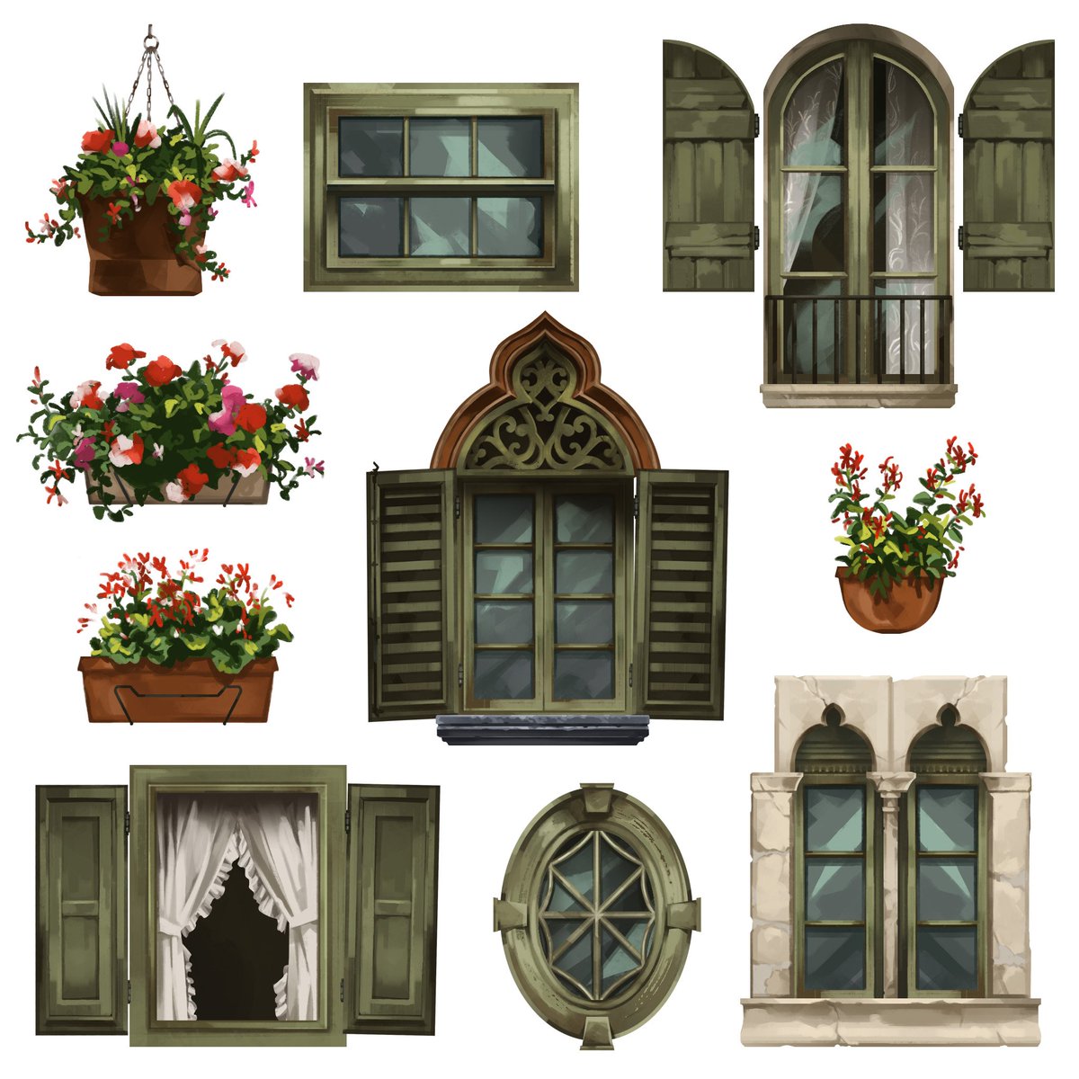 Pygmart's tweet image. Windows are the eyes of the soul 
Oh wait
.
#openforwork #cottagecore #visdev