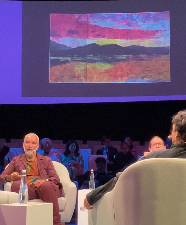 Honoured to meet one of Australia’s leading artists, Daniel Boyd, who is participating in Abu Dhabi’s #CultureSummitAD2024. Daniel is an esteemed First Nations Kudjla/Gangalu man from North Queensland.