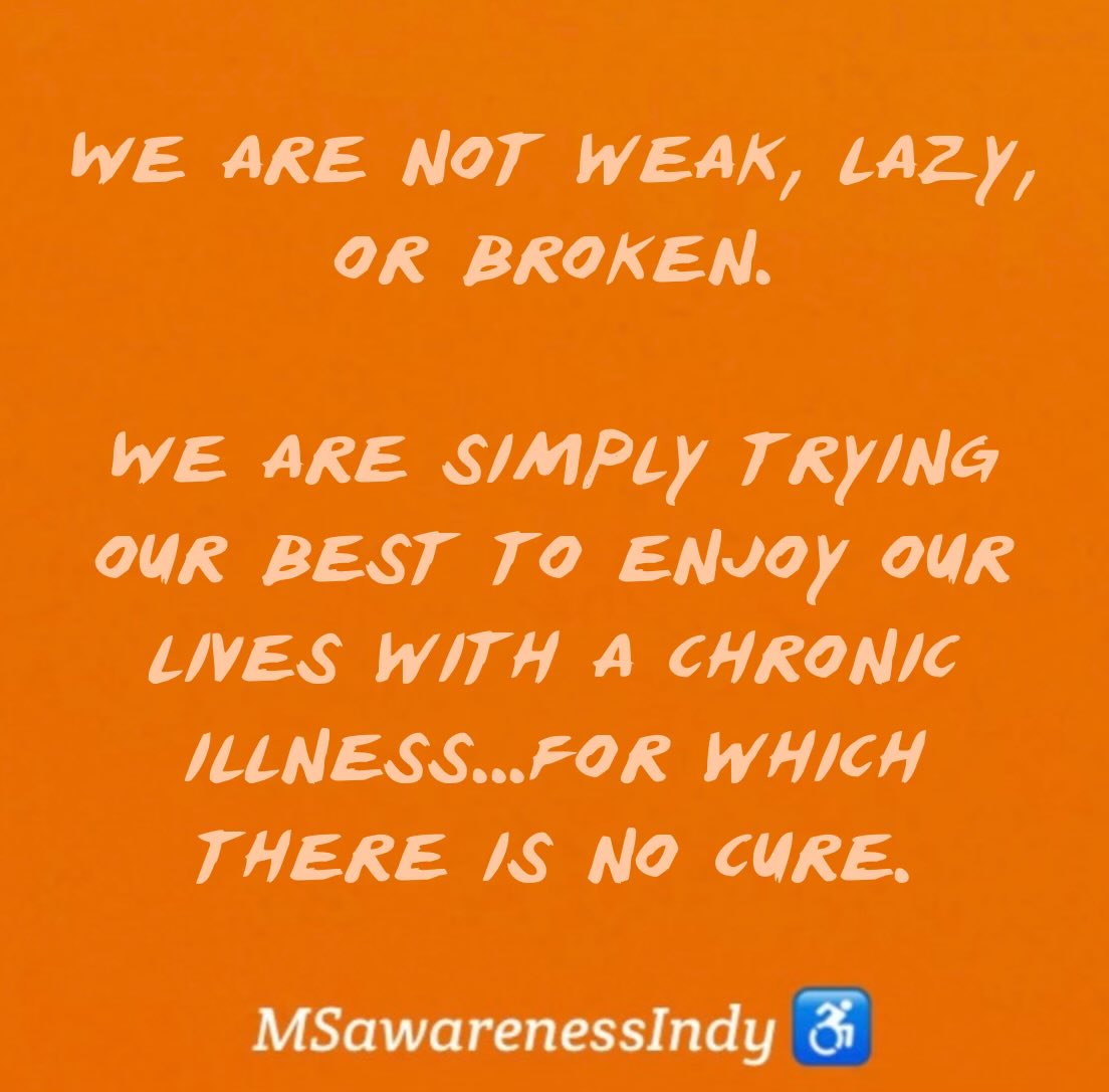March is #MSawarenessMonth 🧡