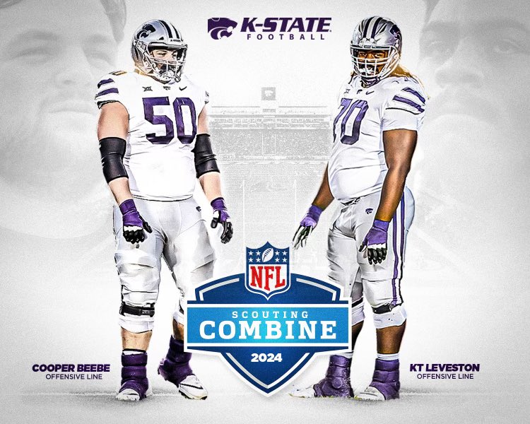 Here we go‼️‼️ These two have given and achieved so much for @KStateFB and today we are excited for them to shine. @cooper_beebe & @KaitoriJr love you both and proud to call you friends. Go be great. LFG🗣️🗣️🗣️ #NFLCombine2024 #KStateBEEF