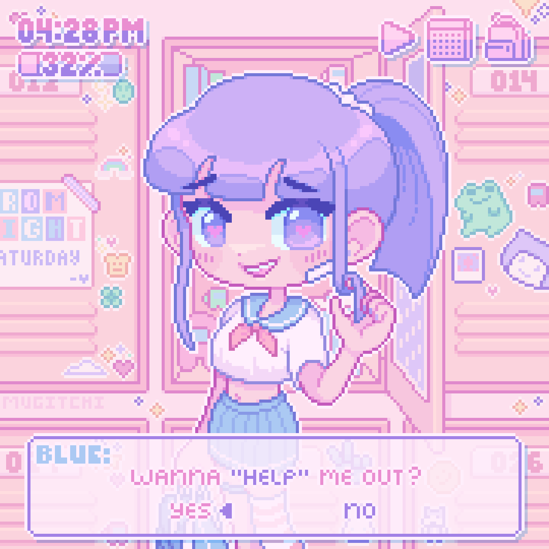 mugitchi's tweet photo. wanna help her out? 🩷 #datingsimcollab https://t.co/V4qPOCPegv