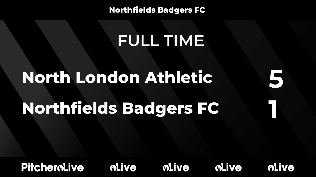 nfieldsbadgers's tweet image. FULL TIME: North London Athletic 5 - 1 Northfields Badgers FC
#NORNOR #Pitchero
pitchero.com/clubs/northfie…