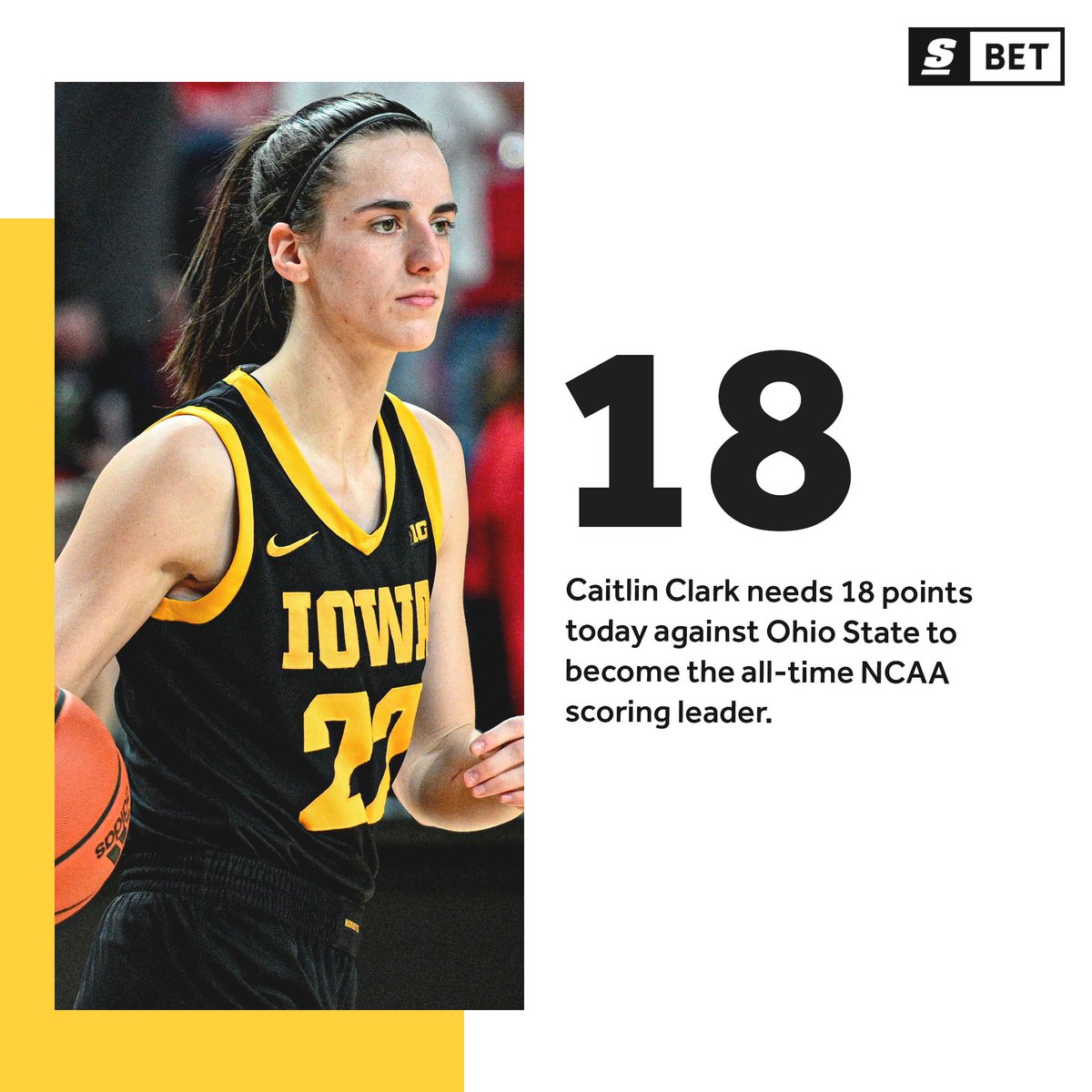 Caitlin Clark is on the verge of history. 👏