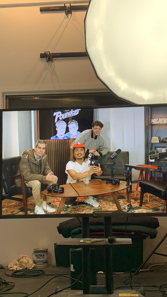 danramoscomedy's tweet photo. Baby’s first interview at @thepoundcast stay tuned #podcast #poundcast https://t.co/2w2B1jASOA