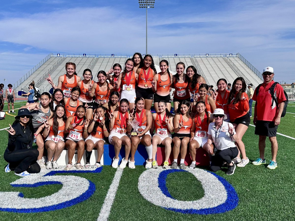 Congratulations to the 2024 Border Olympics Track & Field Girls Team Champions, the Laredo United HS Lady Longhorns!