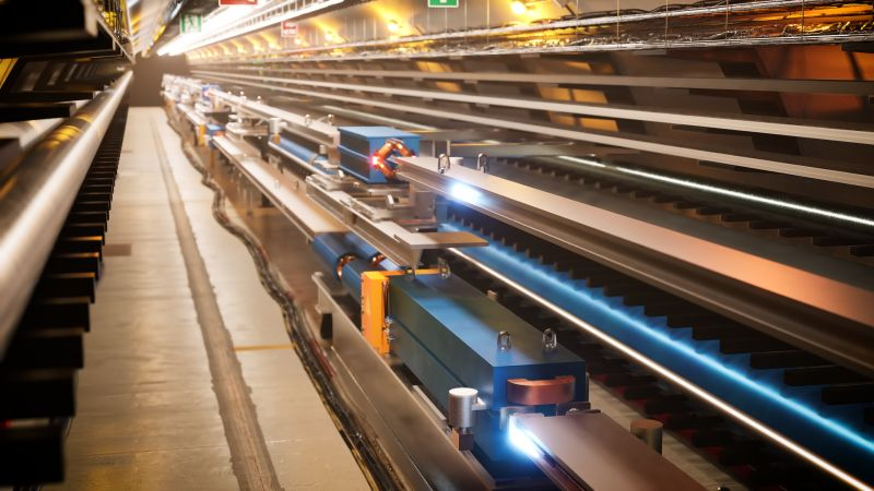 KersevanRoberto's tweet image. #FutureCircularCollider
Trovata quasi per caso:
Una immagine di sintesi al calcolatore di come potrebbe essere il tunnel di FCC-ee, il collisionatore di elettroni e positroni da 91 km di circonferenza e fino a 182,5 GeV di energia.