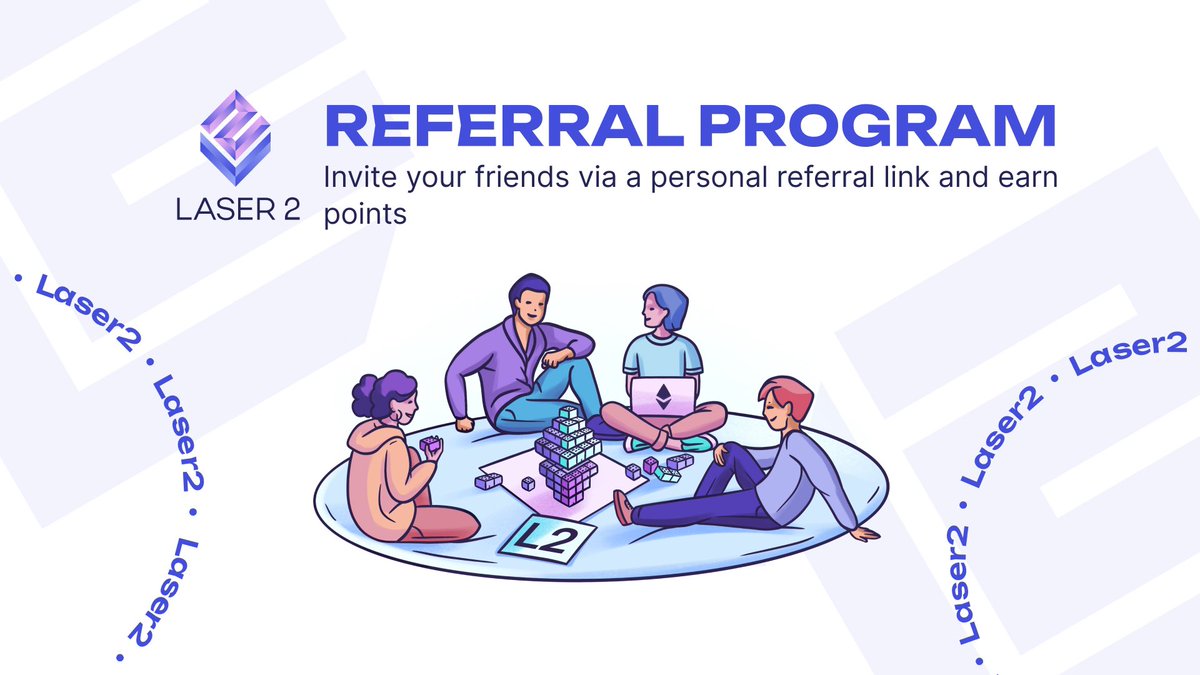 Laser2_'s tweet photo. Introducing Laser2's Two-Tier Referral Program👥

Our referral program allows participants to earn more points to rank higher in the leaderboard and participate in our $200,000 First Decentralized Airdrop🪂

Here's a closer look at the program's structure:

➡️Tier One: Direct Referrals
When you invite someone to Laser2, and they start earning yield through the platform, you receive up to 18% of the points generated by their activities.

➡️Tier Two: Secondary Referrals
This tier amplifies your earning potential, creating a MULTIPLIER EFFECT as your network expands. When your referrals invite others to join Laser2, you earn up to 9% of the points generated by these secondary referrals.

Visit our website to get your unique referral code and start referring today: https://t.co/mEgJEr6kbb

#Airdrop #Layer2 #invitetoearn
