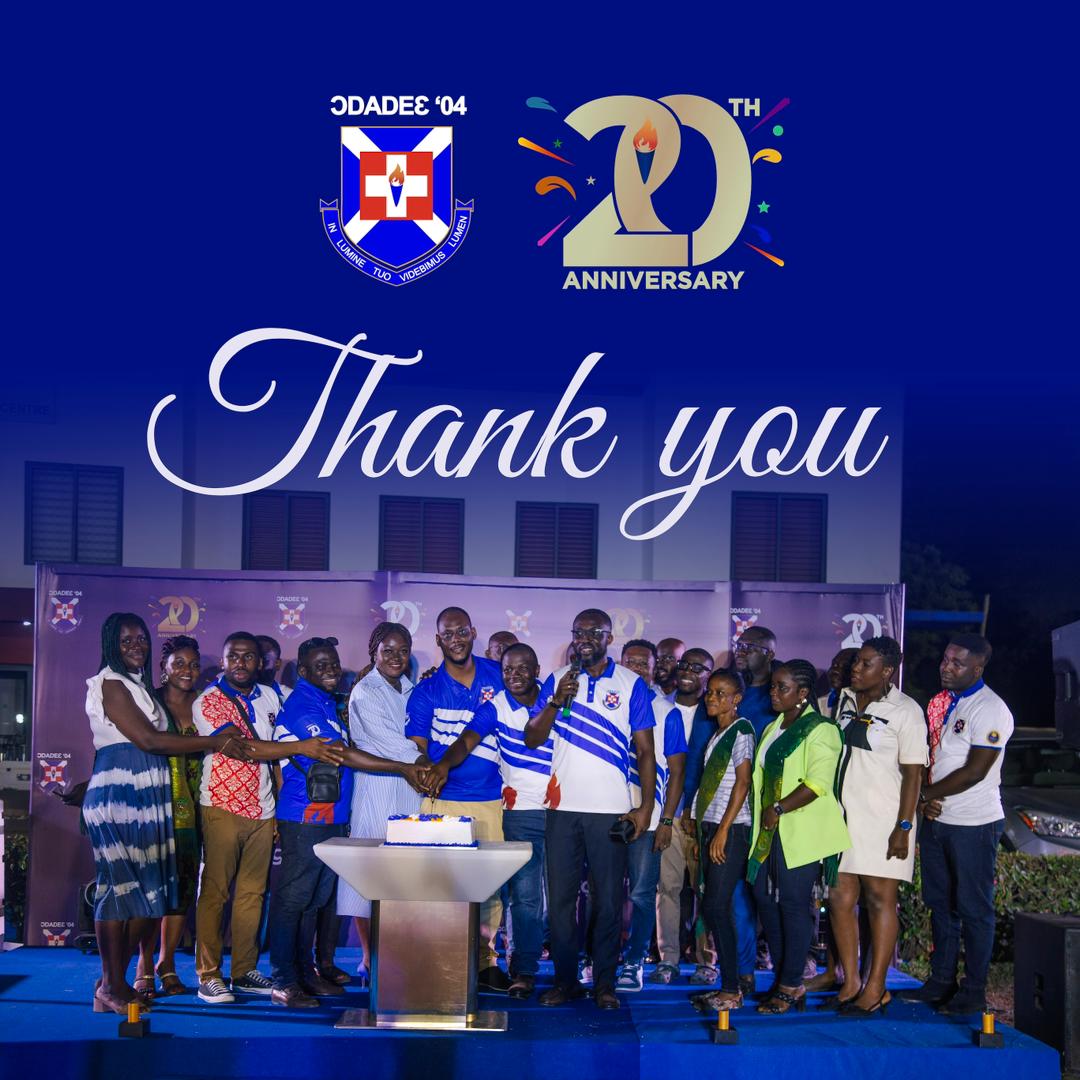 Thank You Global President Ɔdadeɛ Dr Ernest Ofori Sarpong 
Thank You PRESEC Administration
Thank You Ɔdadeɛ 04
Thank You our Sisters on the Hill, Abugiss 04
Thank You to all who graced our Launch

Anticipate our Program of Activities for the Yearlong Celebrations

#Ɔdadeɛ04