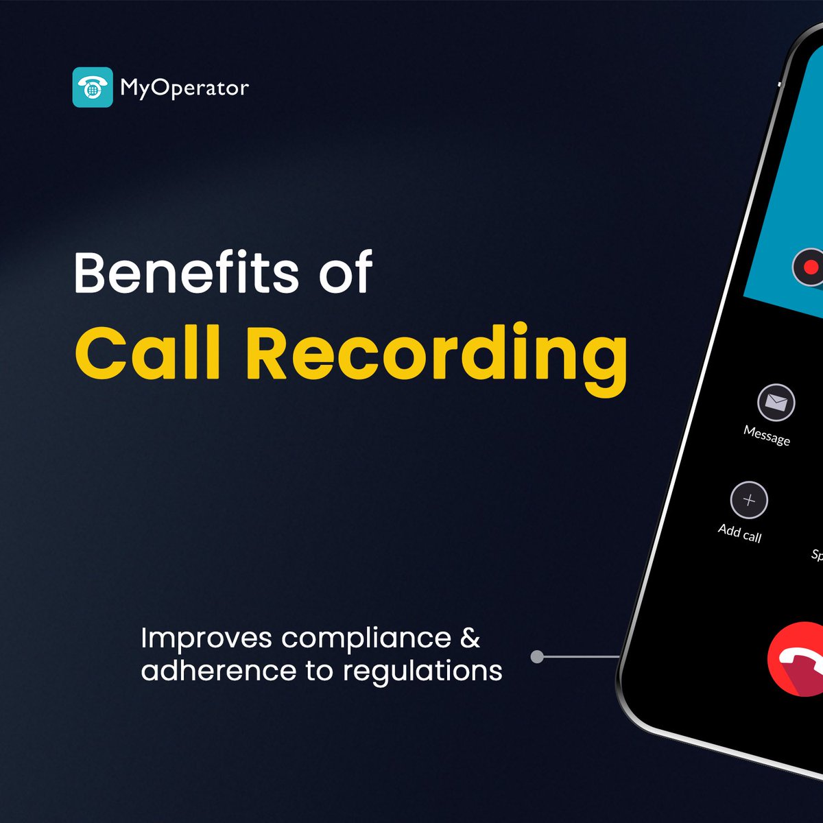 MyOperator's tweet image. Discover why call recording is important for your small business 📞 Learn more about its benefits and how it can enhance your business operations in our latest blog. 🔗 myo.bz/1w0ty
#callrecording #smallbusinesstips #customerservice #businesssolutions #myoperator
