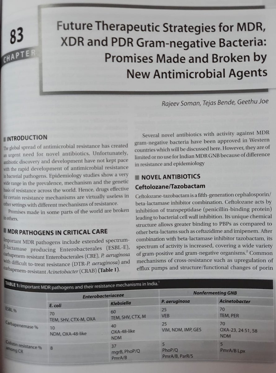 The 'ICCARe' book on diagnosis and management of drug resistant ICU infections was launched at the 'Criticare2024' national conference at Kolkata on 01-03-2024
I have had the privilege to be a part of this chapter!
Thanks to <a href="/RajeevSoman11/">Rajeev Soman</a> &amp; <a href="/DrTejasbende/">Tejas</a> .