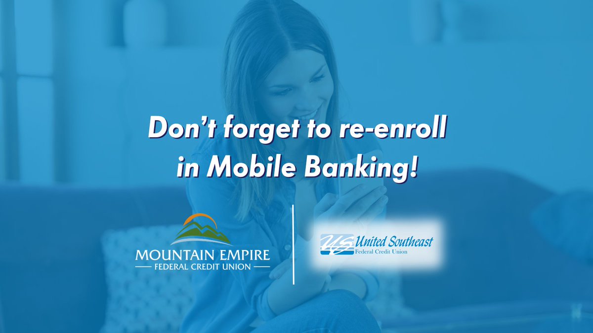 A new banking experience will soon be at your fingertips. 🤳 

Be sure to re-enroll in Mobile Banking and e-Statements tomorrow for seamless access to your finances on the go! Embrace the future of banking with us. 🌱

Visit usfcu.org to re-enroll.