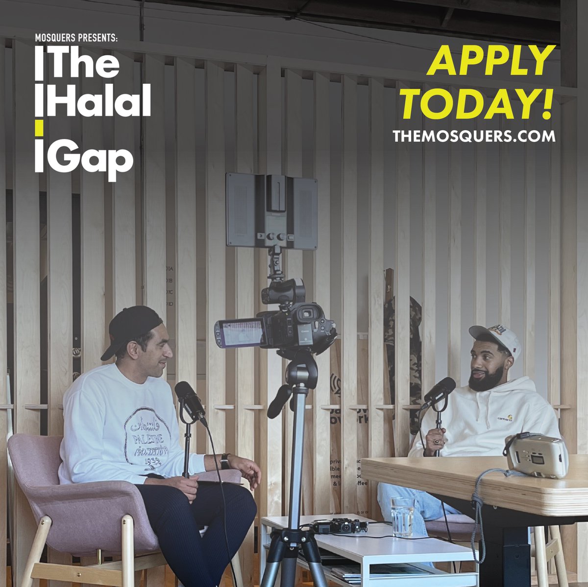 The Halal Gap is seeking passionate up and coming podcasters to guide the vision for the upcoming season. Apply now to learn the ins and outs of building a successful podcasting platform. Apply here: themosquers.com/join-our-team