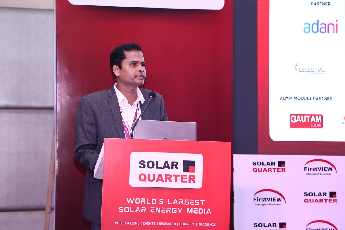 AdaniSolar's tweet image. Adani Solar recently participated in @solarquarter Business Meet 2024 in #Telangana on March 1st, 2024

Our South Regional Manager Mr. Ravi Madena shared valuable insights on the emerging trends and the development of Residential DCR projects in Telangana State. 

#solarquarter