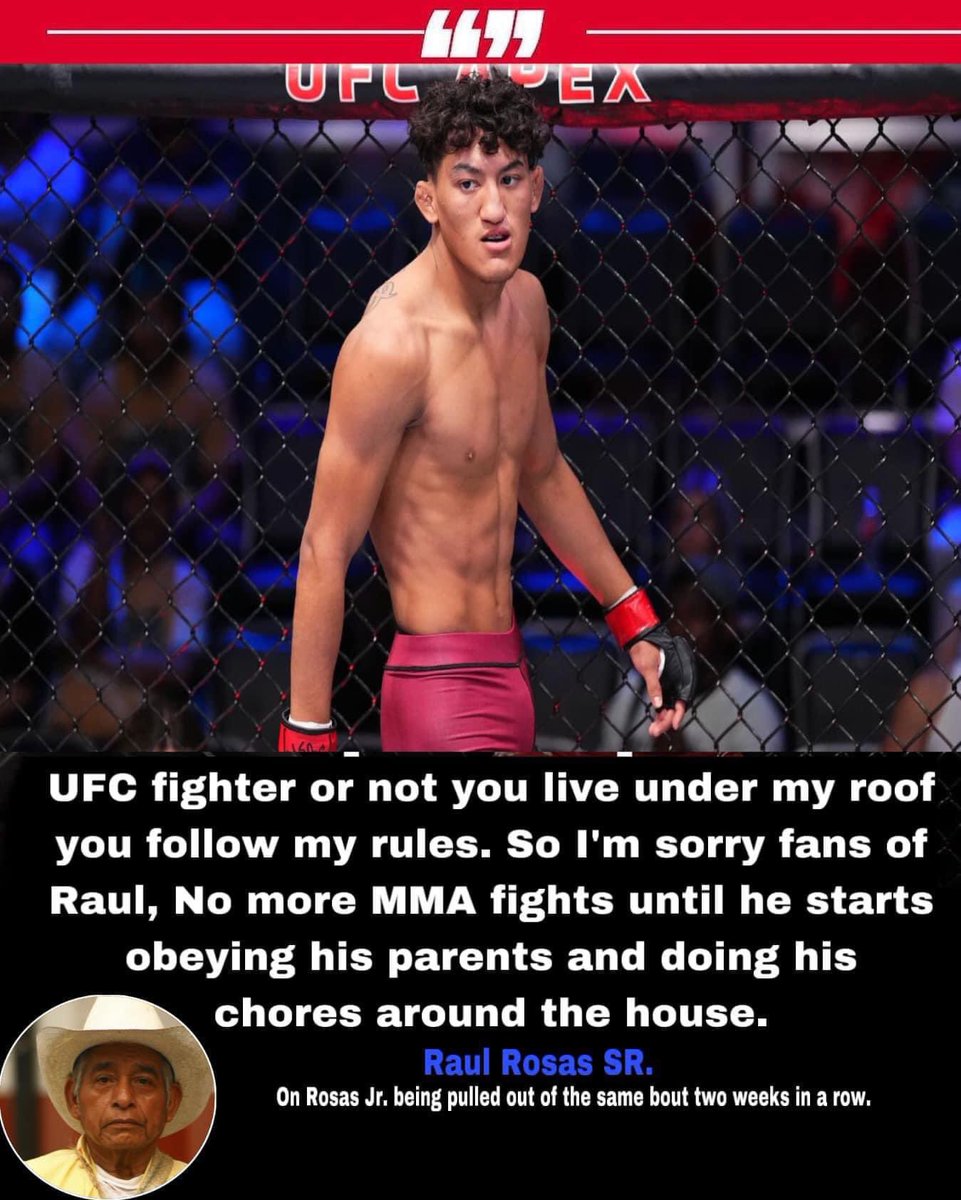 UFC fighter Raul Rosas Jr dealing with some ~unique~ issues as a professional fighter