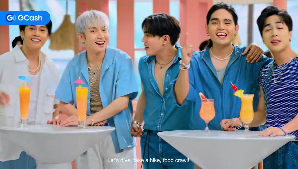 maisaniJah's tweet photo. Always five, never four! They are back with a new summer anthem with ninang GCash! 💙

@SB19Official #SB19 
#SB19ForGCash
#GCashSummerNa https://t.co/3VP86mjuem