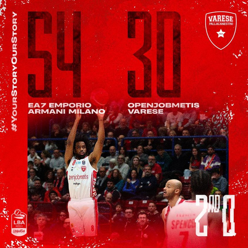 PallVarese's tweet image. Il parziale dopo 20’ di gioco al #Forum 👇
📊12 pts per Nico, 5 per Hugo e Sean
#MilVar #NoiSiamoVarese #YourStoryOurStory