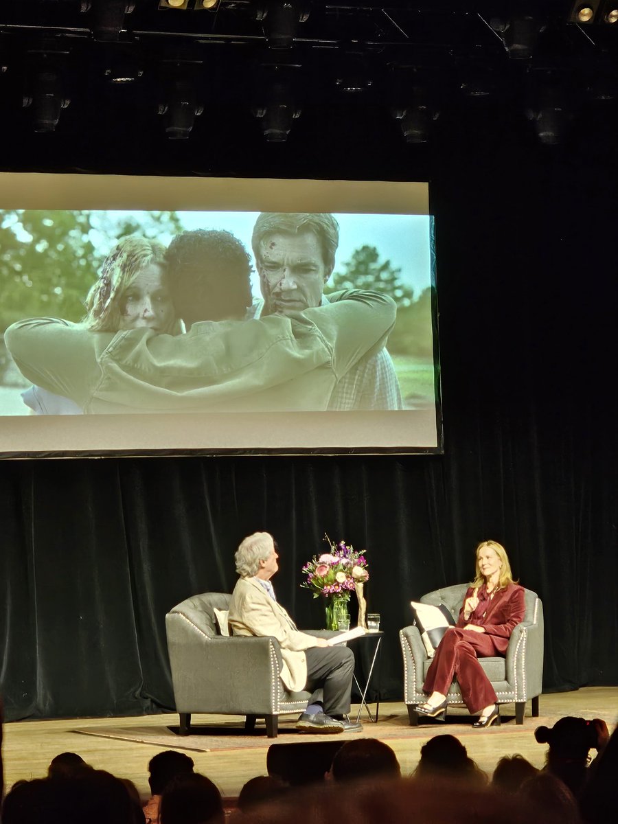 #lauralinney wowed @boulderfilmfestival #2024biff last night as she shared stories about her life + favorite movies/plays. Few 'celebrities' transcend their acting profession to become a true and genuine leaders in society. Laura Linney is one of them. @LauraLinneyLove