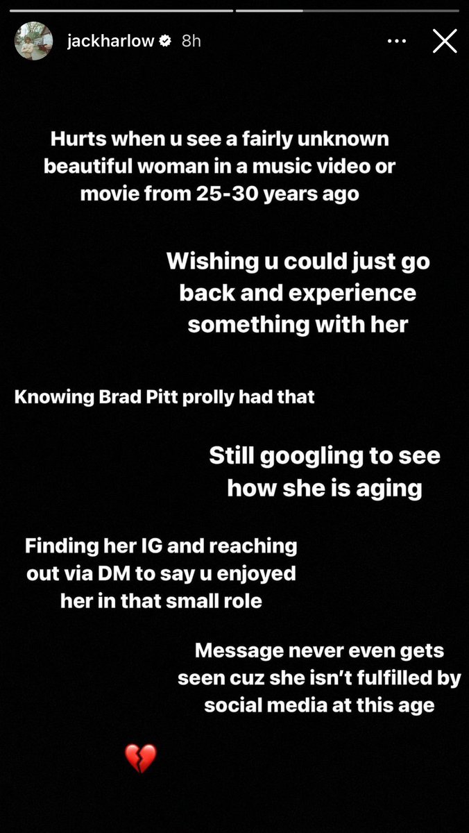 Please keep Jack Harlow in your thoughts today 🙏🙏🙏

He is dying of horny.