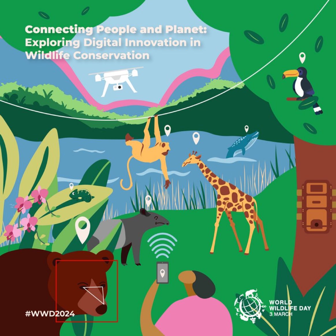 Happy #WorldWildlifeDay! 

Info on strengthening connections to nature with the help of technology is here: wildlifeday.org
