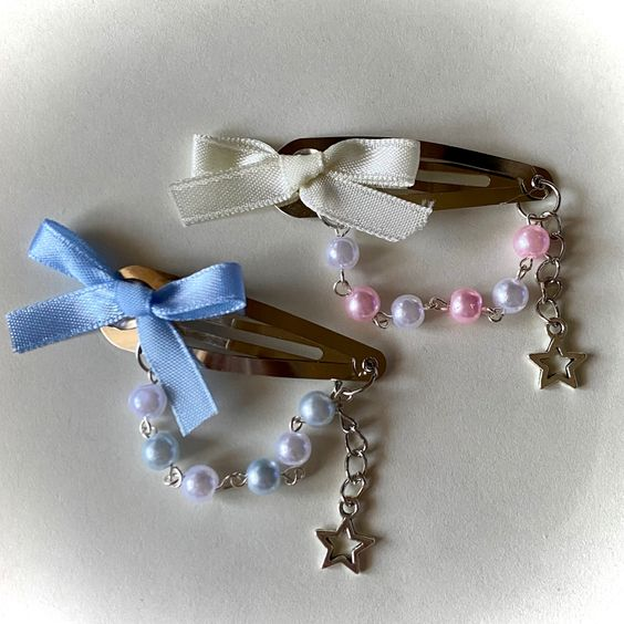 ₍ ᐢ.ˬ.ᐢ₎      ˚      ୨୧     inspo de lindos ganchos para el cabello