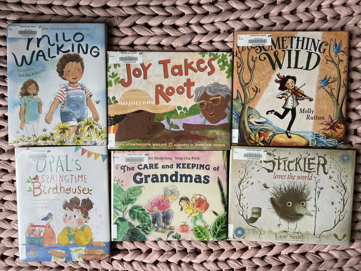 Time for another library book haul. You’ll always catch me in the new release section. Can you tell I’m craving spring? #bookhaul #libraryhaul #reading #picturebook