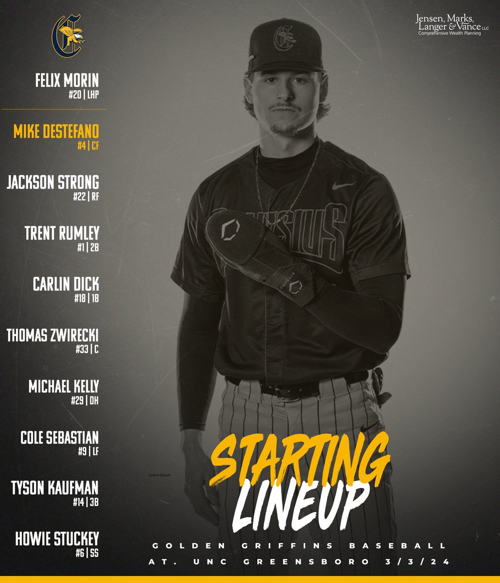 The #Griffs Starting 9⃣