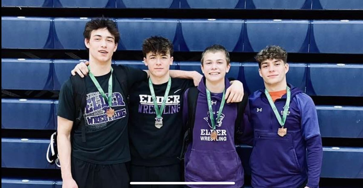 Elder Wrestling (@elderwrestling) on Twitter photo For the 44th year IN A ROW, the Elder Panthers will be represented at the OHSAA State Wrestling Tournament! Go Panthers!
Konner Lambers 2nd - SQ
Colin Broxterman 3rd - SQ
Lucas Kurzhals 3rd - SQ
Joey Thamann 4th - SQ
Michael Yerian 6th
<a href="/ehsports/">Elder Panthers</a> For the 44th year IN A ROW, the Elder Panthers will be represented at the OHSAA State Wrestling Tournament! Go Panthers!
Konner Lambers 2nd - SQ
Colin Broxterman 3rd - SQ
Lucas Kurzhals 3rd - SQ
Joey Thamann 4th - SQ
Michael Yerian 6th
<a href="/ehsports/">Elder Panthers</a>
