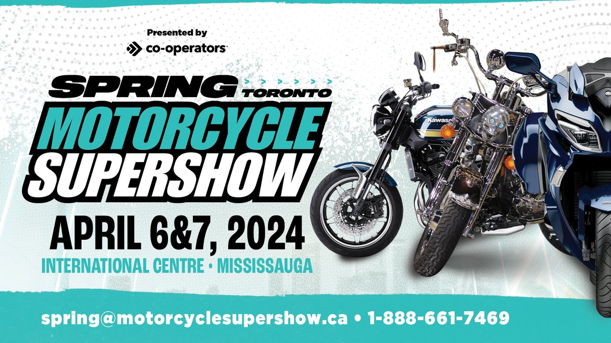 We’re excited to be the official presenting sponsor of the Spring Toronto Motorcycle Supershow taking place on April 6 & 7 at the International Centre in Mississauga! Be sure to check out our booth at the event!