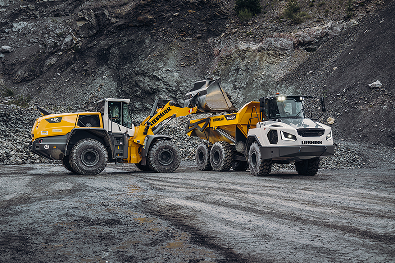 rockproducts's tweet image. Liebherr’s earthmoving and material handling team will presents the L 580 XPower wheel loader, TA 230 #articulateddumptruck, and R 914 compact crawler excavator from its vast range of #earthmoving equipment at this year’s #AGG1 and World of Asphalt show.ow.ly/RToC50QJqwM