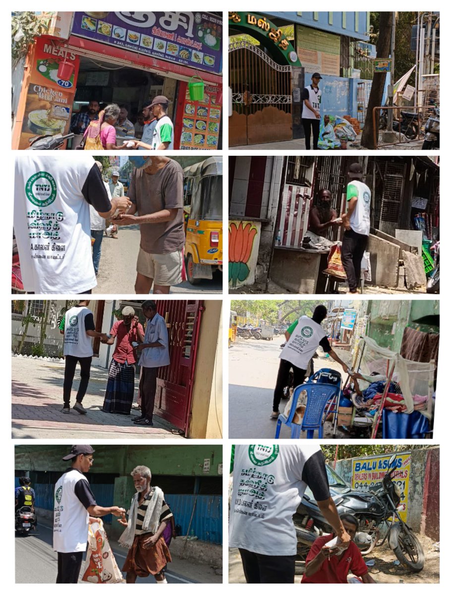 tntjschennai's tweet photo. #tntjsocialactivities #foodgiveaways #fooddistribution
பசித்தவருக்கு உணவு வழங்குதல்
தமிழ்நாடு தவ்ஹீத் ஜமாஅத் தென்சென்னை மாவட்டம் *எம்.எம்.டி.ஏ காலனி கிளை* சார்பாக
03/02/2023 அன்று சாலையோரம் பசியால் வாடும் ஏழை எளிய மக்களை கண்டறிந்து உணவுகள் வழங்கப்பட்டன.
மொத்த எண்ணிக்கை: `50` https://t.co/MEIQLzsYLx