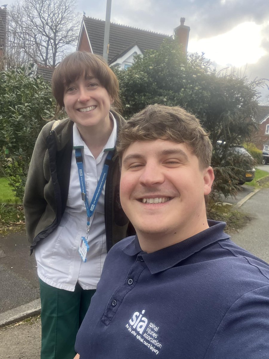 Recently, our support coordinator, David, was joined on a home visit by a wonderful member of the South Manchester Community Neuro Team. Working with other organisations is a vital part of our ambitious goal to help anyone affected by spinal cord injury to live a fulfilled life