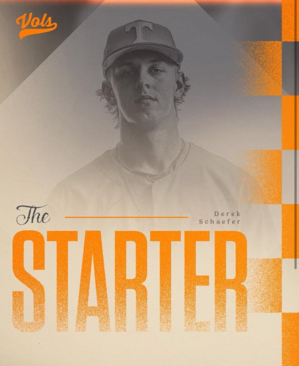 D-Shafe getting the weekend start, go get em D#volsbaseball#dirtbagup#secbaseball