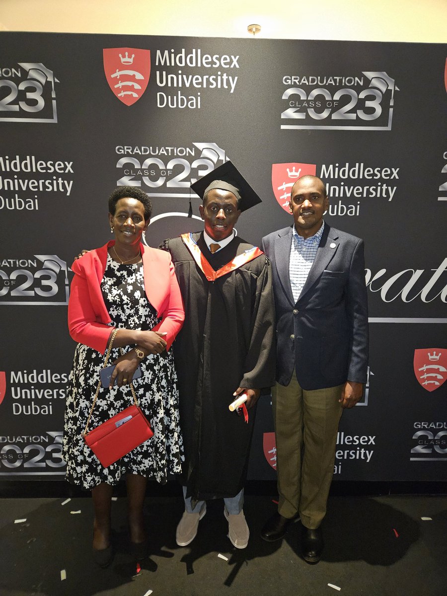 FrankTumwebazek's tweet photo. Congratulations @AbamanyaG on registering this academic milestone of graduating with a bachelors degree in Business information systems & data science. 

We thank God for the gift of life and children over the years.

I thank your teachers from Kampala Parents School for giving u the foundation to stand on!
