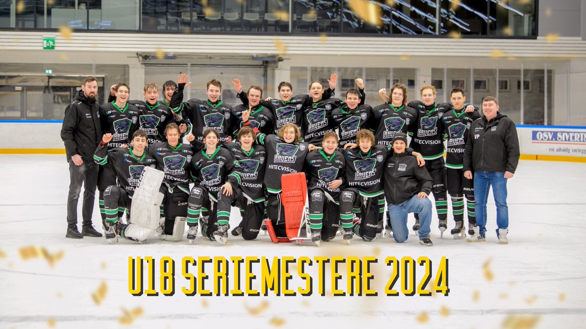 Stavanger Oilers (@stavangeroilers) on Twitter photo Forus/Sandnes Ravens er seriemestere i U18-ligaen! 👏🐦⬛🔥
Gullet ble sikret i Siddishallen med kruttsterk 8-1 seier over Nidaros lørdag. Vi gratulerer gjengen så mye med sitt andre seriegull.🥇 Forus/Sandnes Ravens er seriemestere i U18-ligaen! 👏🐦⬛🔥
Gullet ble sikret i Siddishallen med kruttsterk 8-1 seier over Nidaros lørdag. Vi gratulerer gjengen så mye med sitt andre seriegull.🥇