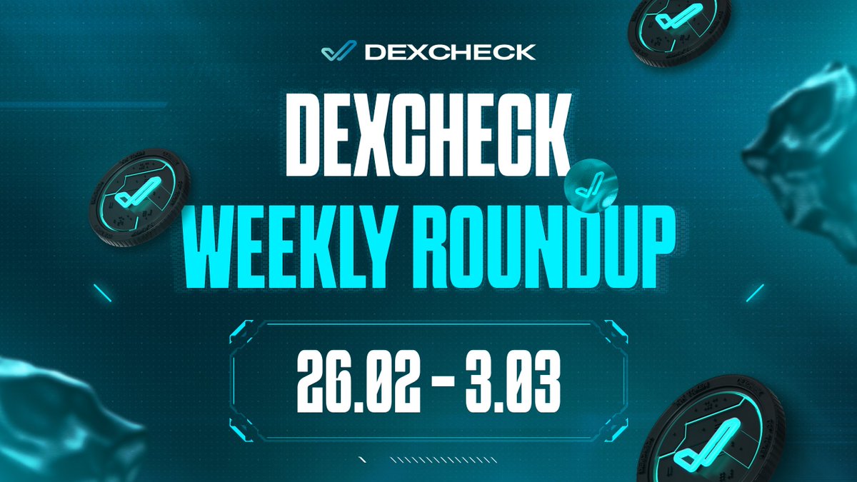 Catch Up with DexCheck: Weekly Highlights 🌟

🔔 New projects launch on IPSO: Secret Project and <a href="/GaiminIo/">GAIMIN</a>
🔥 DexCheck to burn 10M $DCK from circulating supply in March-April
🐋 Whales Tracker V2 is live
💥 DexCheck reached +10,000 $DCK holders

Keep an eye out for what's next!