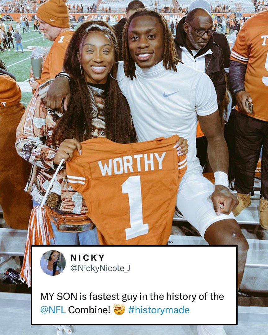 One proud mom 🥹🧡 

@XavierWorthy | #NFLCombine