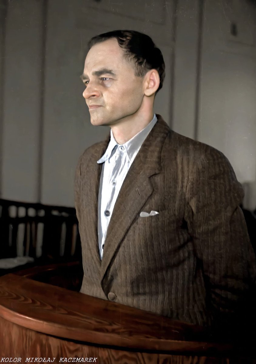 In the pictures, Witold Pilecki hides his hands because his nails were torn out by the communists. His false trial by the Polish Communist regime began #OTD in 1948. Following the trial, Pilecki was charged with espionage and murdered. Pilecki is considered one of the greatest